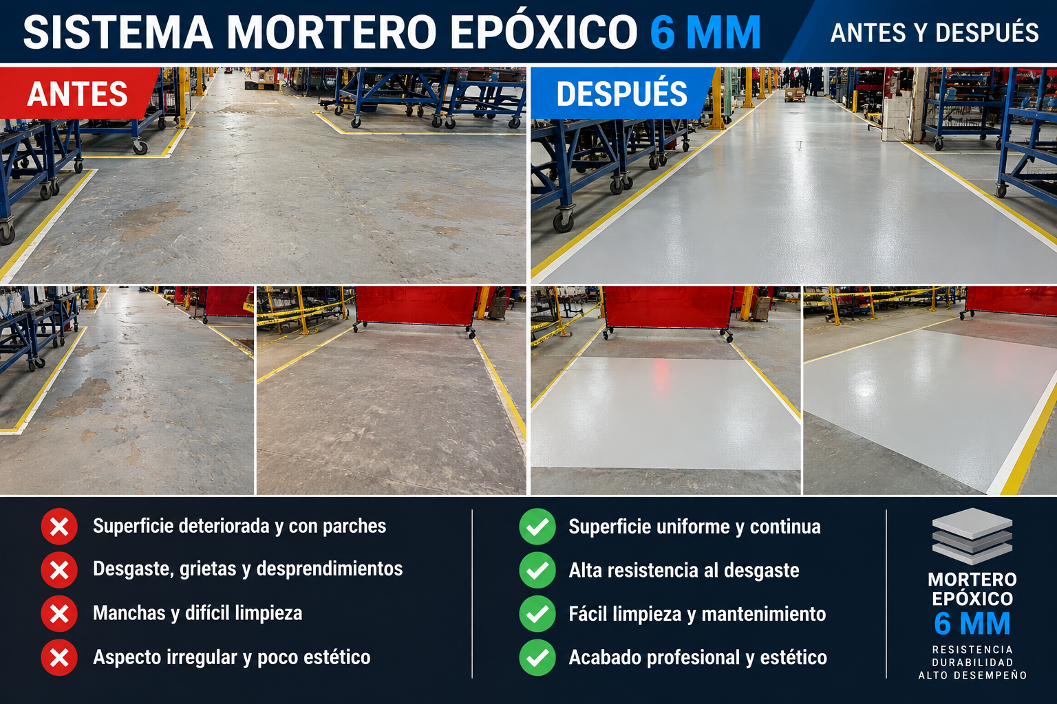 SISTEMA MORTERO 6MM